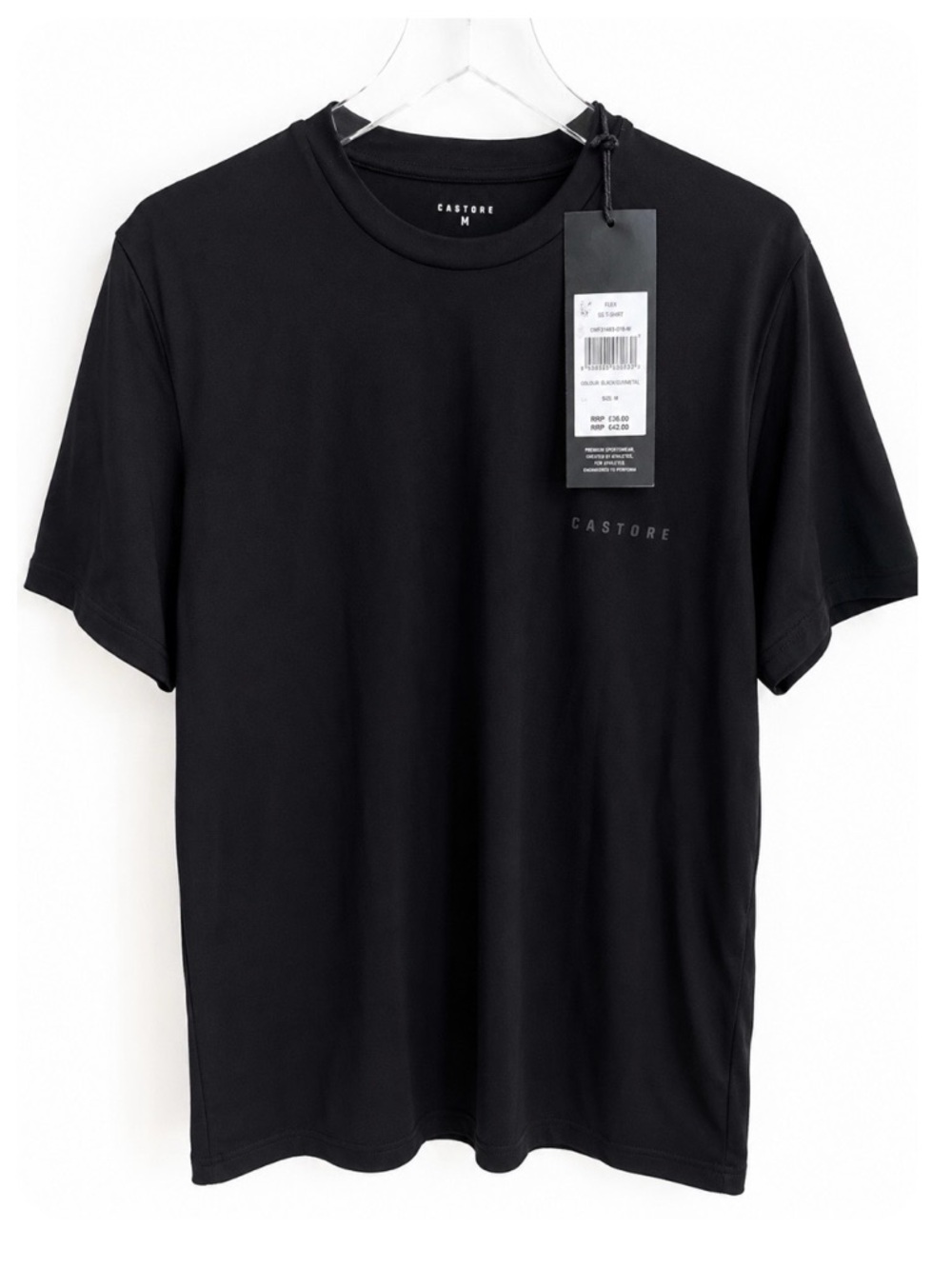 Castore Flex T-Shirt NWT Black Men’s Medium Premium Athletic Training Tee